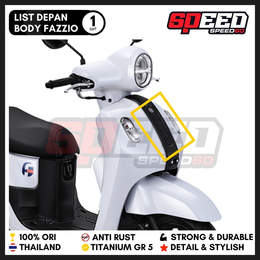 Probolt Titanium List ชิวหน้า Yamaha Fazzio King Nut เกรด 5