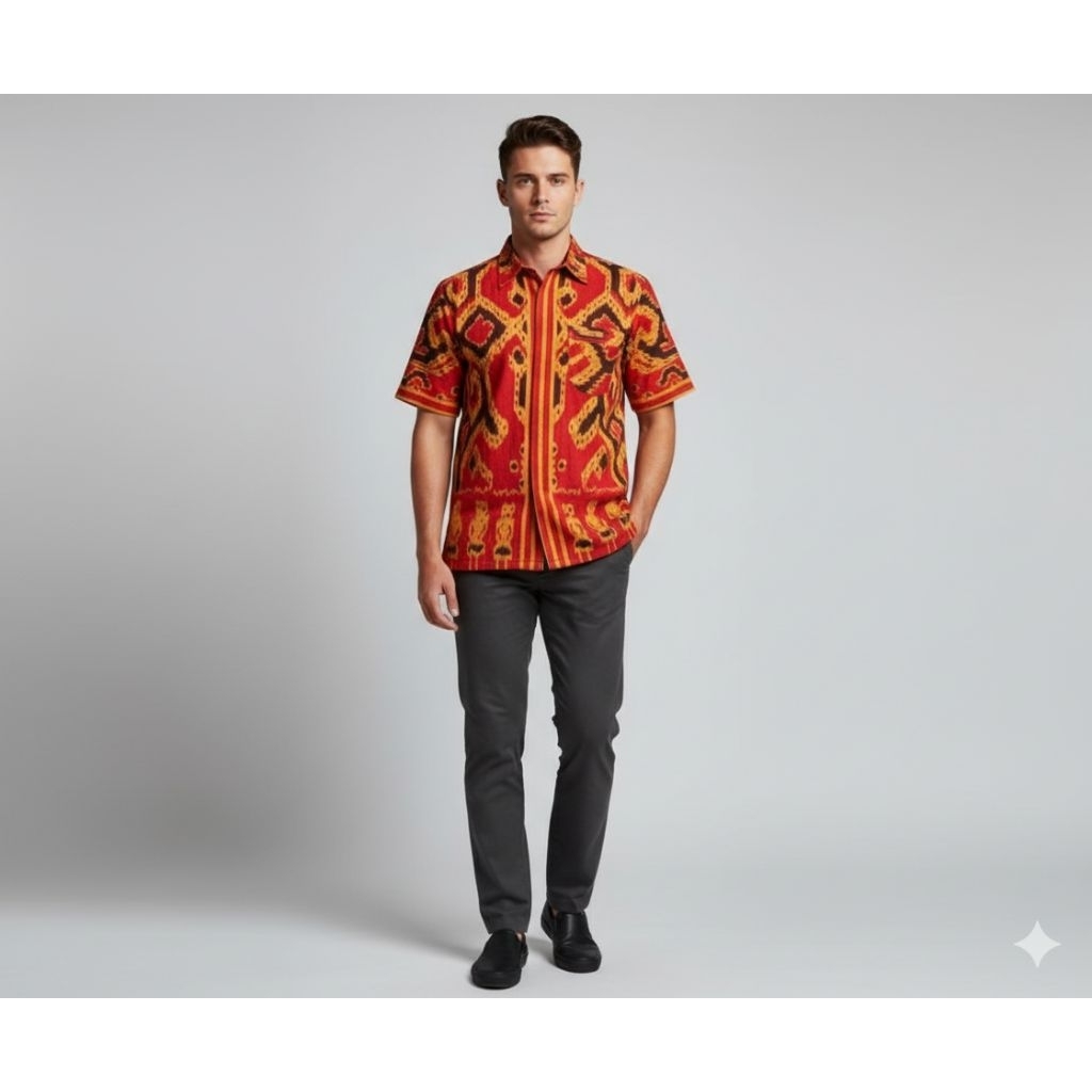 KEMEJA SHORT-SLEEVED WOVEN SHIRT - JEPARA WOVEN