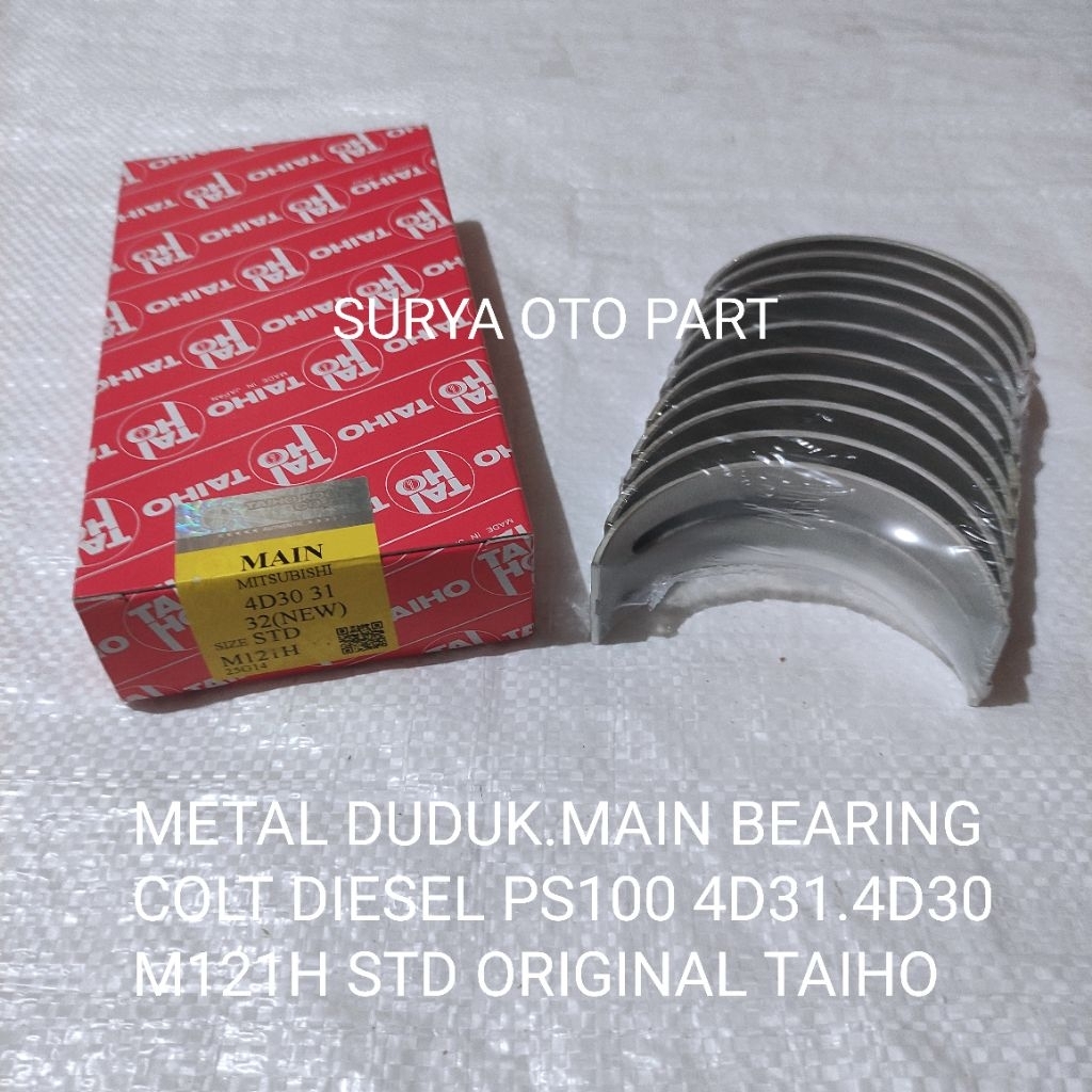 ซิตติ้งโลหะ. MAIN BEARING MITSUBISHI PS100 4D30.4D31.4D32.STD TAIHO JAPAN