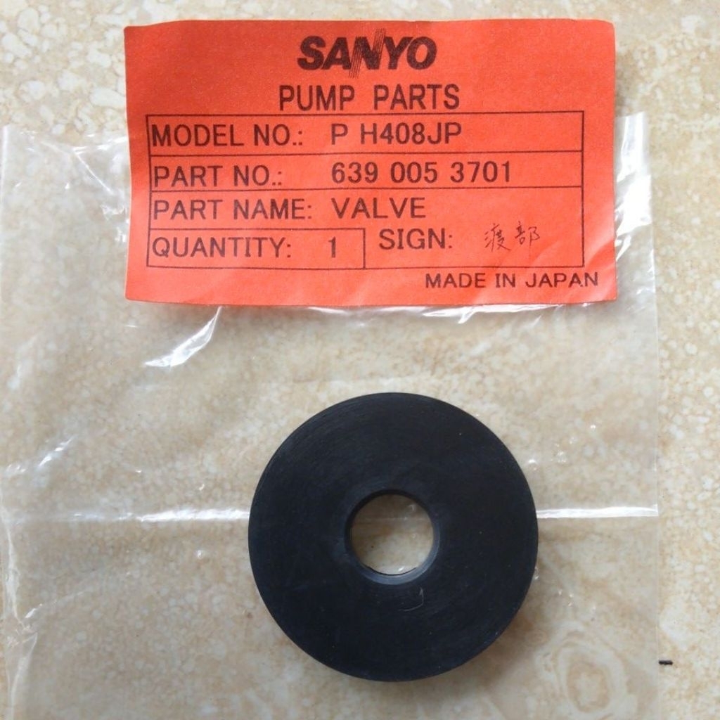 วาล์ว TYPE P-H408JP/P-H401 SANYO ปั๊มน้ํา