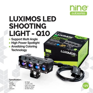 LUXIMOS Lampu Tembak 4 Mata SQL 50W Mini Laser Mobil Motor Shooting Light Q10 - NINE AUTOSERIES