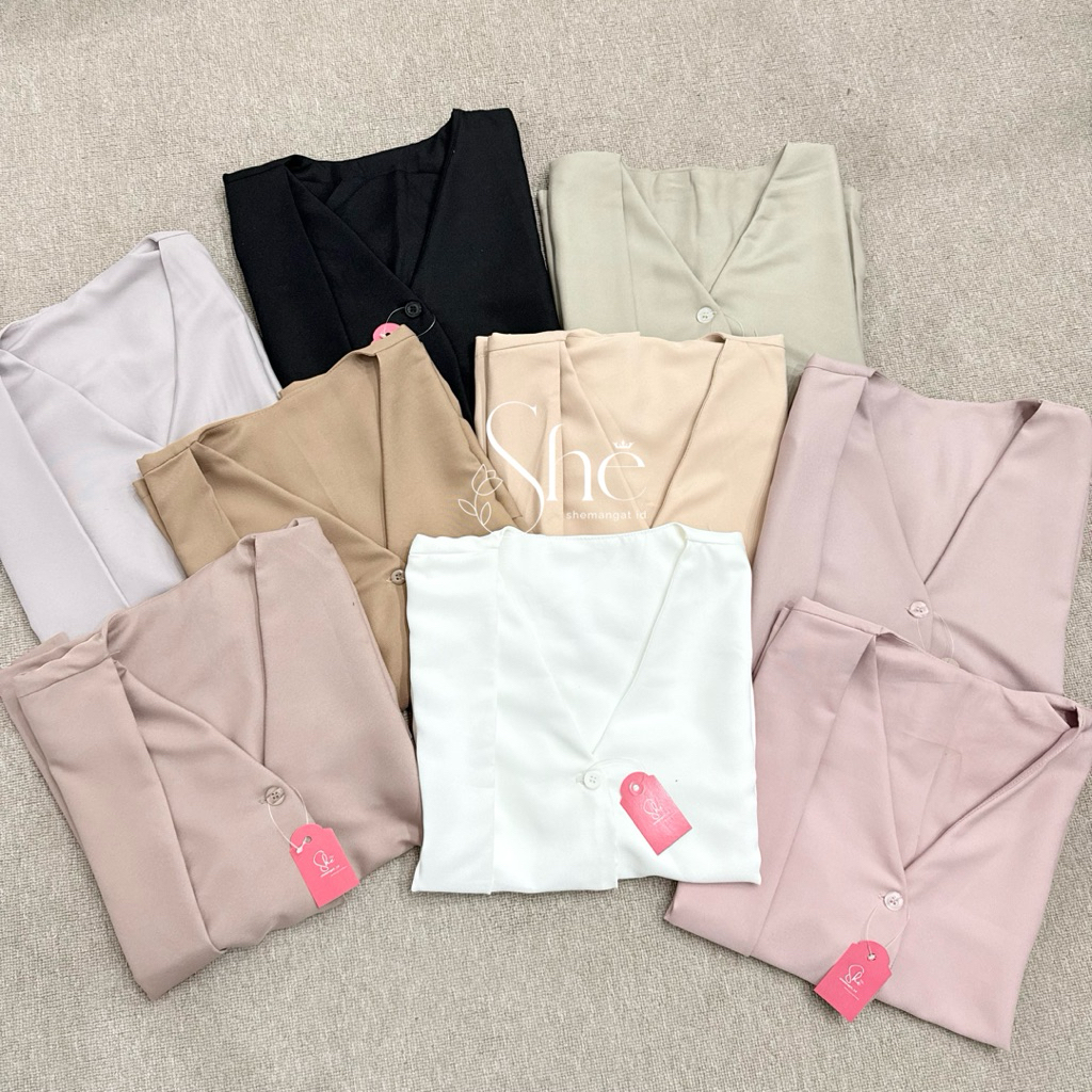 YEONA VEST OUTFIT ELEGANT BASIC OUTER BY SHEMANGAT ID