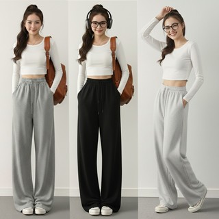 Sweatpants Wanita Nyaman Tebal Style Korea