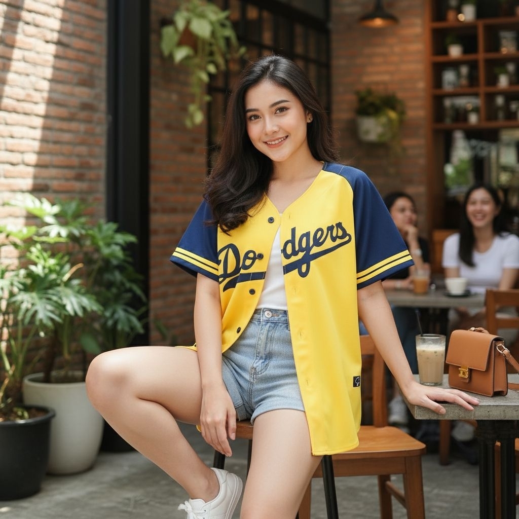 Dodgers เสื้อเบสบอลสําหรับผู้ชายและผู้หญิง