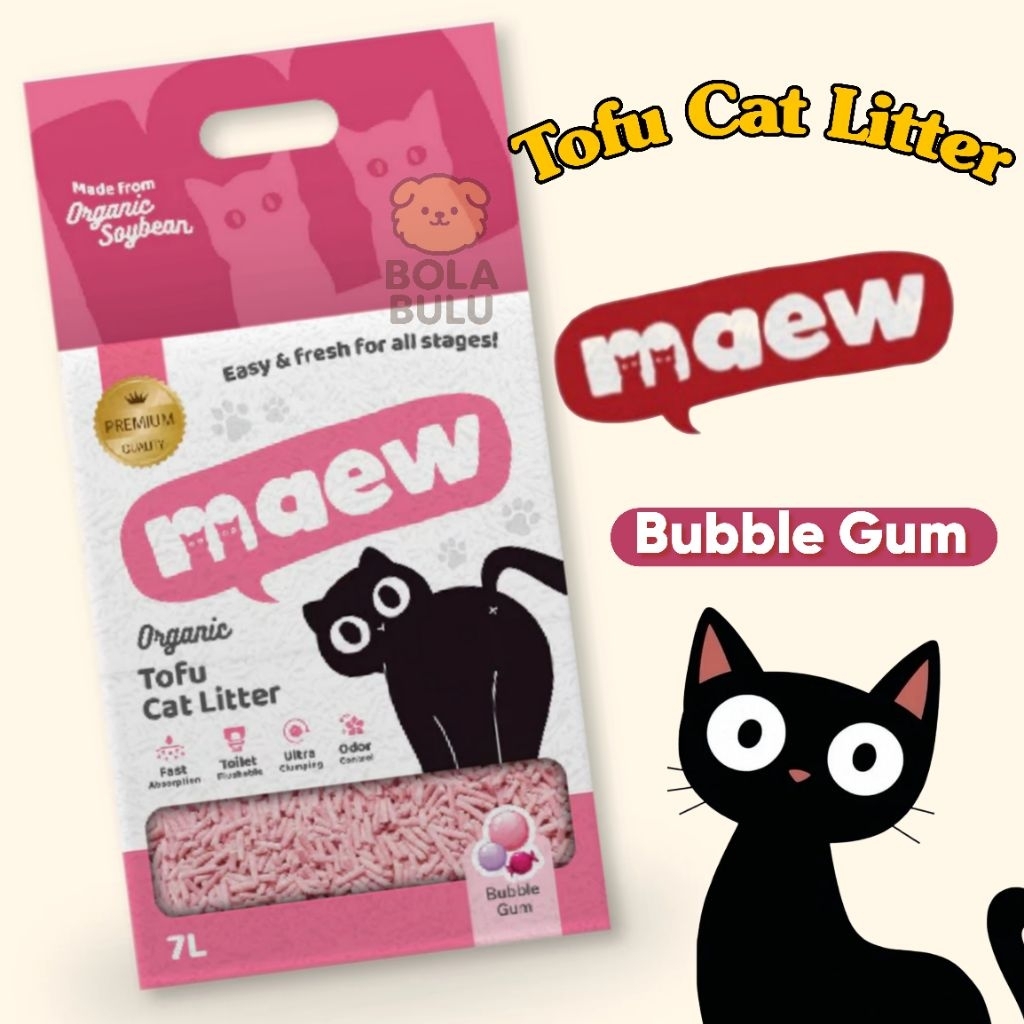 ทรายแมวเต้าหู้แม่ 7 ลิตร - ทรายแมว TOFU