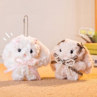 Gantungan Kunci Boneka Kelinci/Anjing Plushy Cute Fashion tas gantung aksesoris