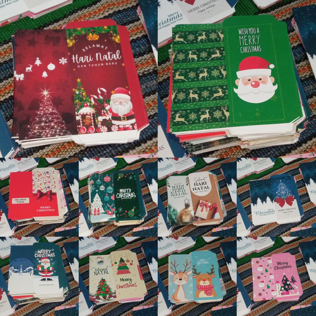 JUMBO Christmas ENVELOPE Marry Christmas 2025 NEWEST ALREADY GLUE UP TO USE
