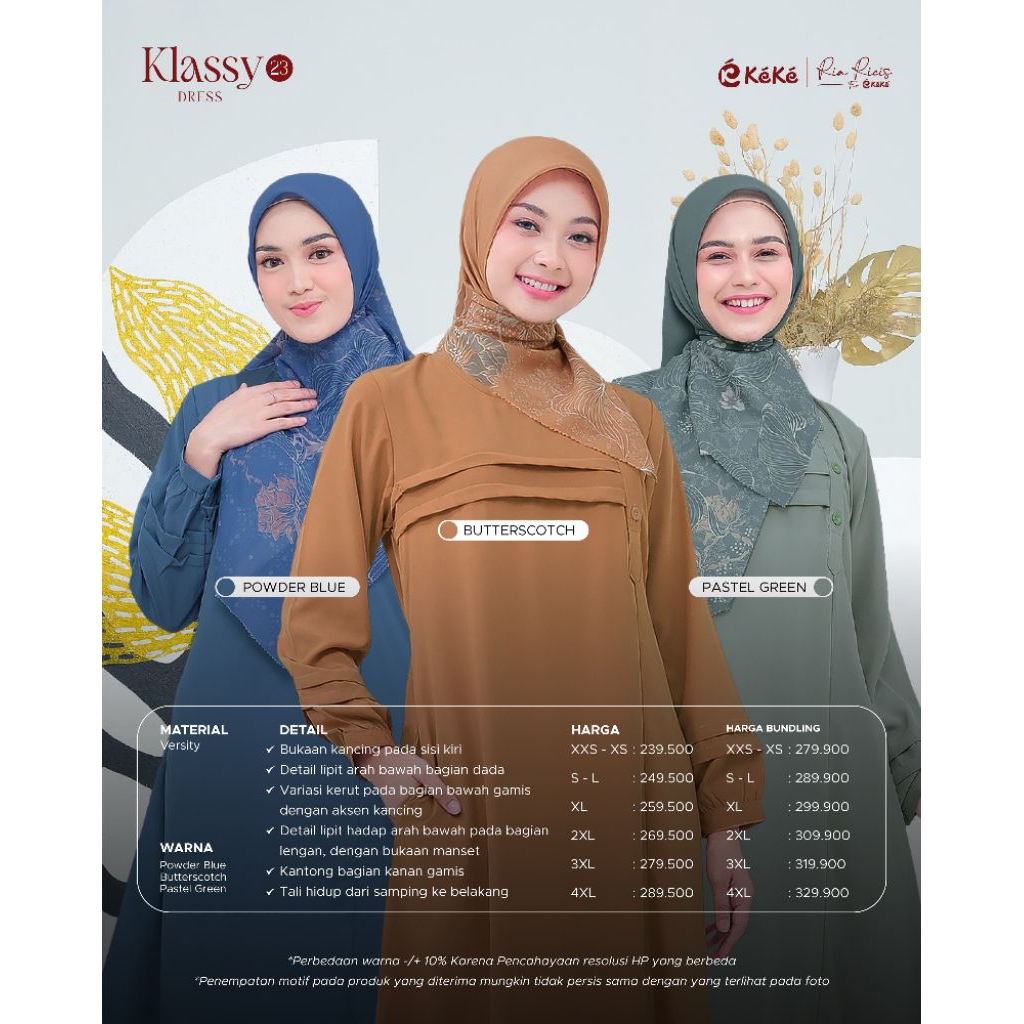 Klassy 23 Series ~ Keke Adult Gamis ~