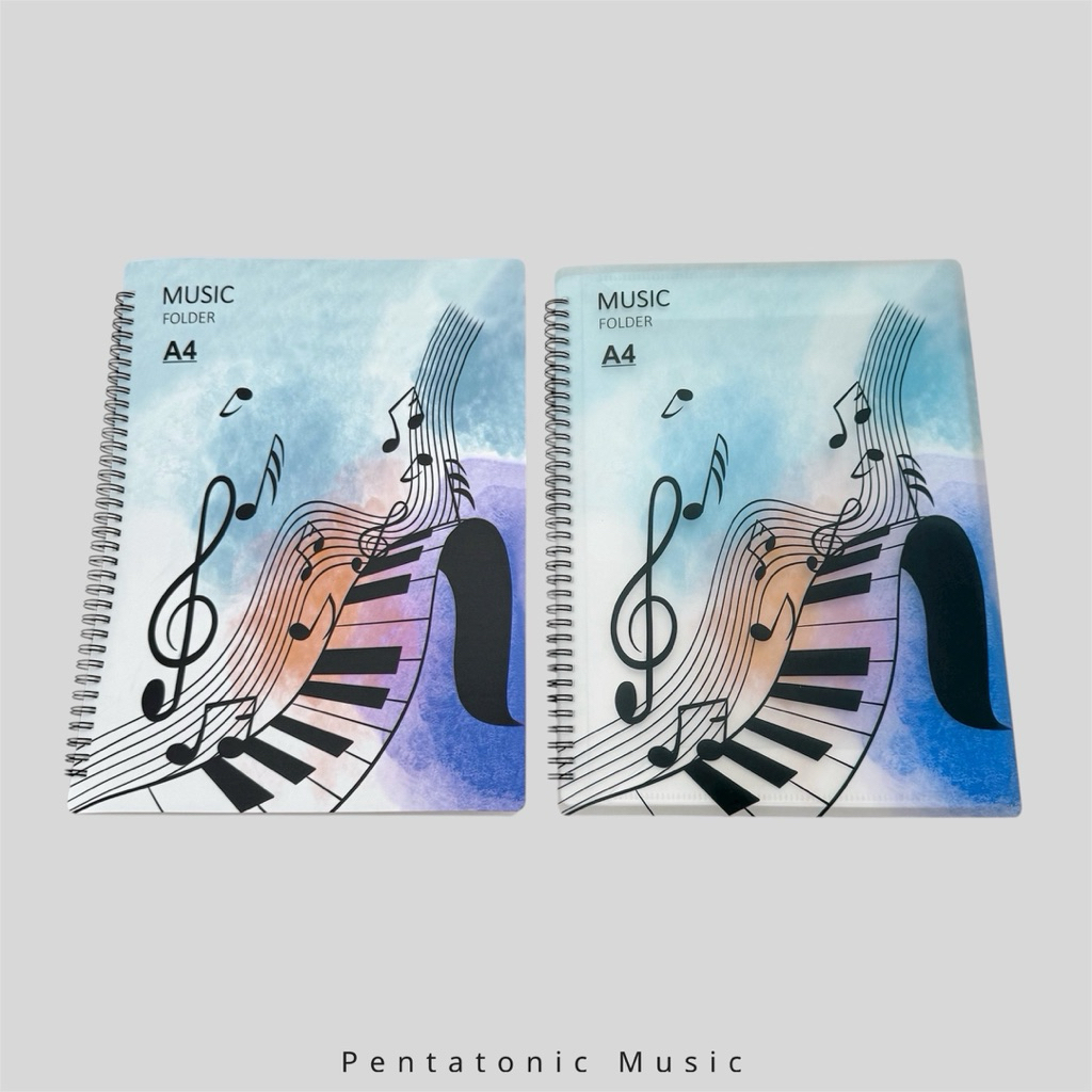 Serenade File Folder Music Score Paper Clear Holder Pentatonic Music File Holder