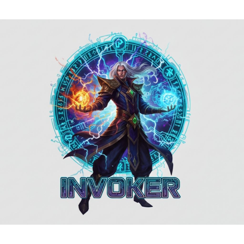 Dota 2 invoker เสื้อยืดพรีเมี่ยม / เสื้อยืด invoker / เสื้อยืด dota 2 / เสื้อยืด dota 2 invoker / เส