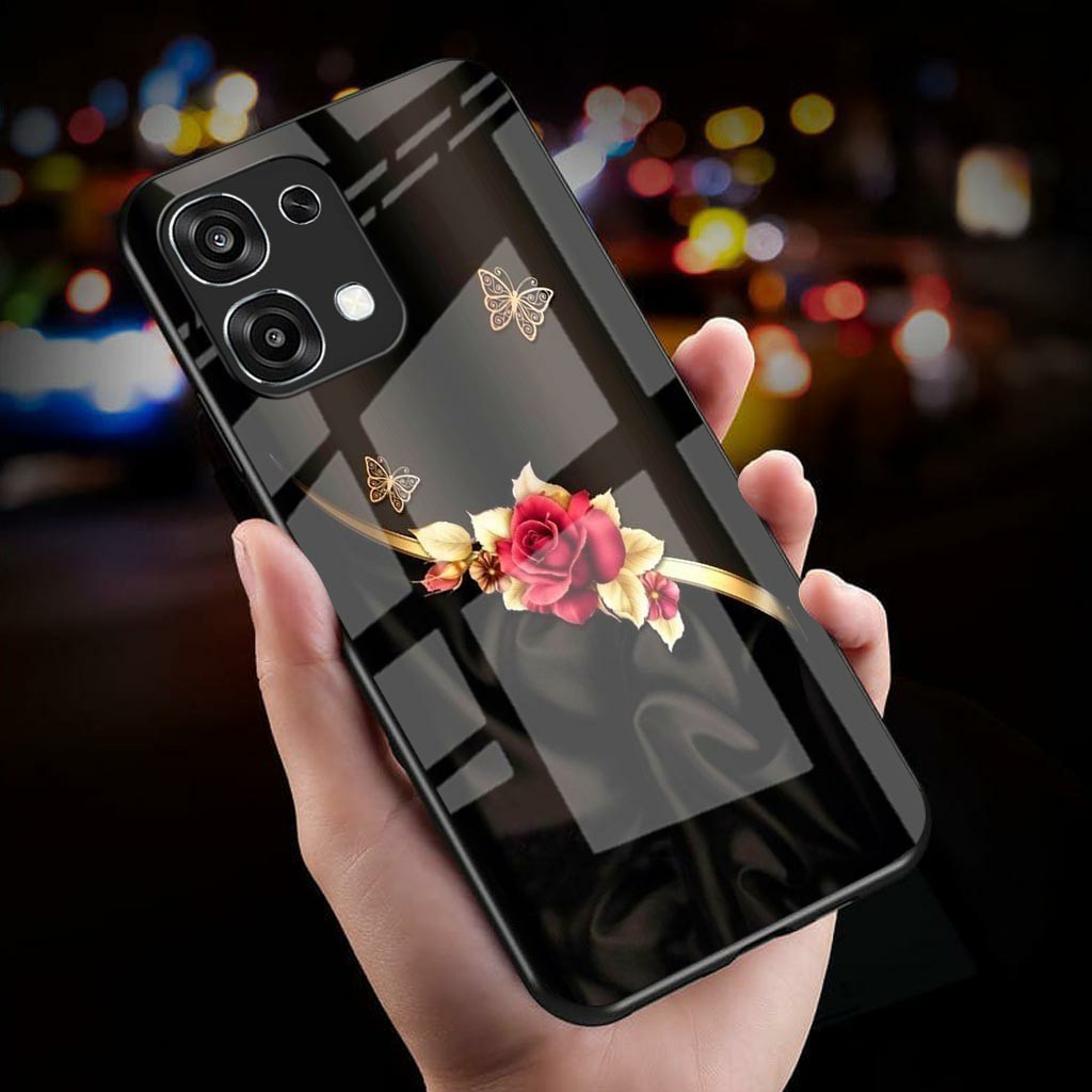 Softcase Glass Glitter Glass สําหรับ OPPO A6 PRO - Casing Hp OPOO A6 PRO - K121