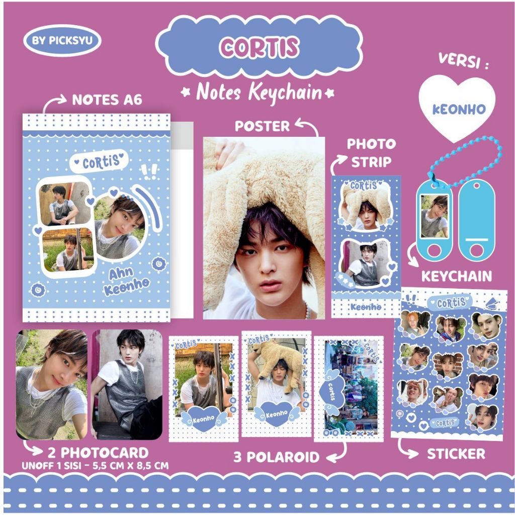 CORTIS II NOTEBOOK - สติ๊กเกอร์ - CORTIS UNOFF PHOTOCARD II CORTIS FANKIT
