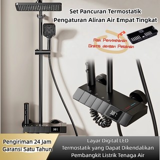 shower kamar mandi Set pancuran 5 in 1, set pancuran kamar mandi dengan tampilan digital dan suhu konstan, set pancuran kamar mandi 4 in 1
