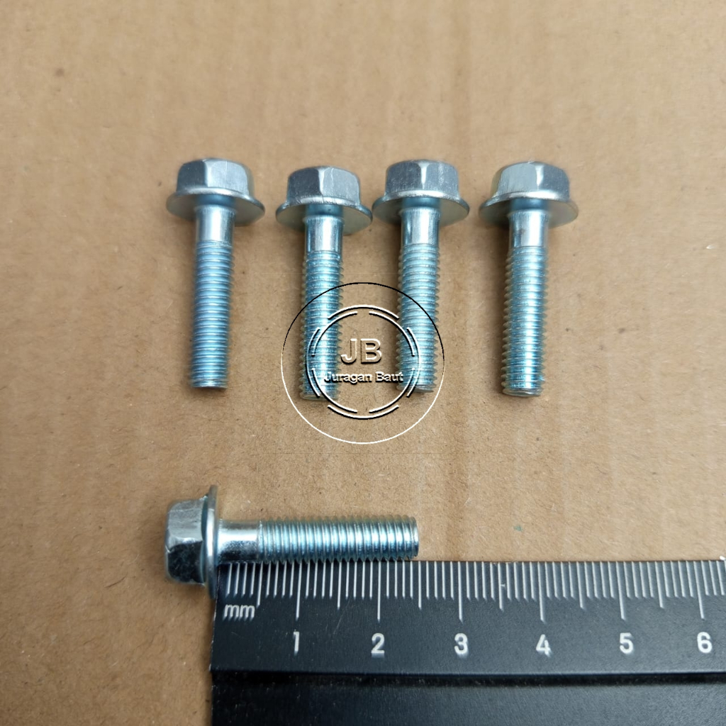 KEY CAP BOLT 10 M6X25 BOLT LENGTH 2.5 ซม.สีขาว 25 มม. 25 มม.FLANGE BOLT M 6 X 25 BOLT 6X25 6 X 25 PI
