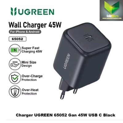 Ugreen Adaptor Charger N series Gan 45W 65052 สีดํา