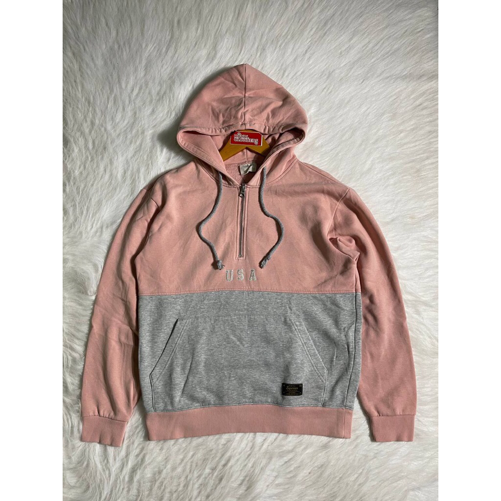 Halfzip Hoodie WHO AU มือสอง (3512) - เสื้อฮู้ดมือสอง-เสื้อฮู้ดแบรนด์มือสอง-แจ็คเก็ตมือสอง-เสื้อแบรน