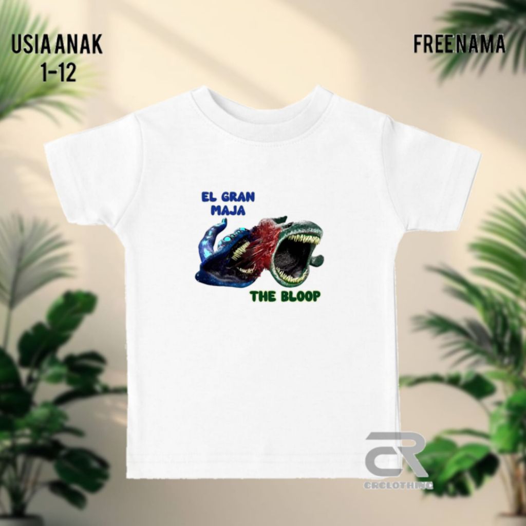เสื้อยืดเด็ก bloop vs el grand maja ชื่อฟรี เสื้อยืดเด็ก Unisex สําหรับเด็กชายและเด็กหญิง