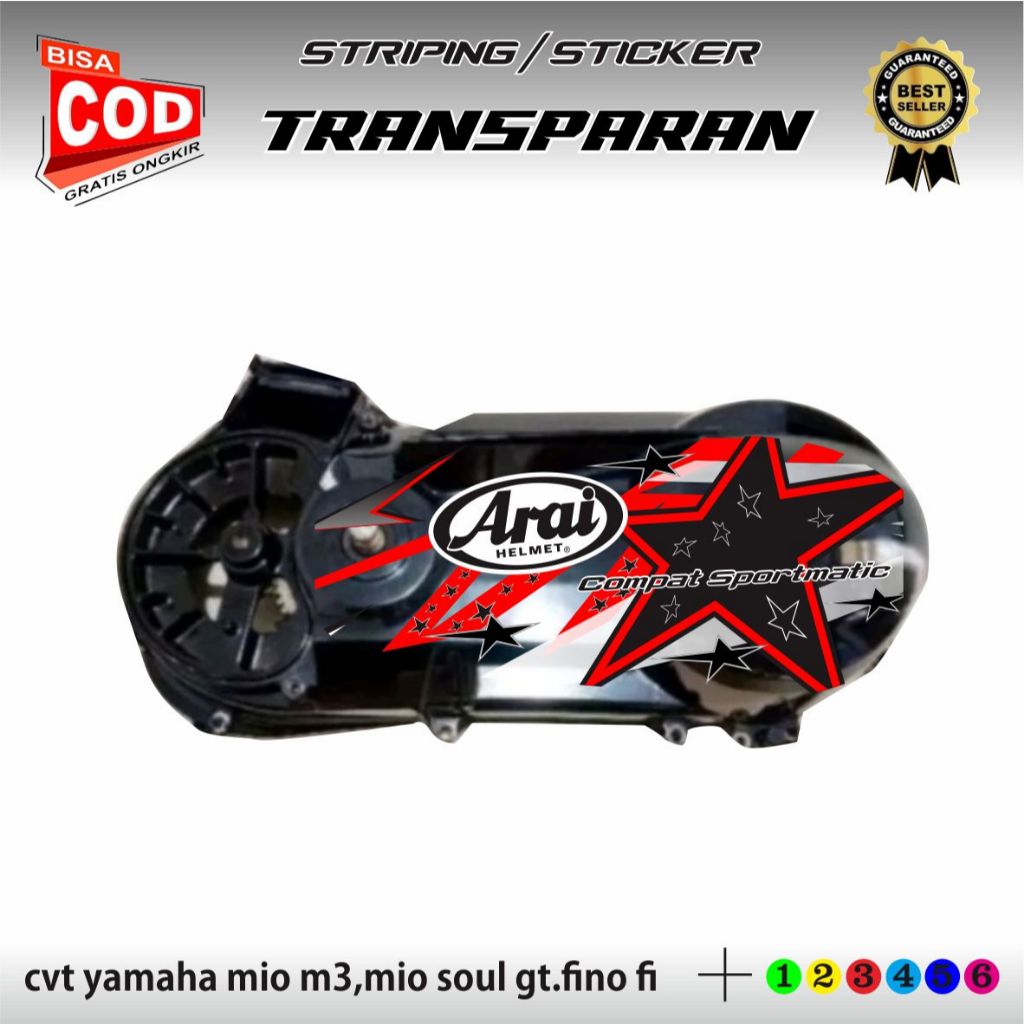 Yamaha mio m3 สติ๊กเกอร์ถัง fino and soul gt CVT เหมาะสําหรับสติ๊กเกอร์ CVT โปร่งใส