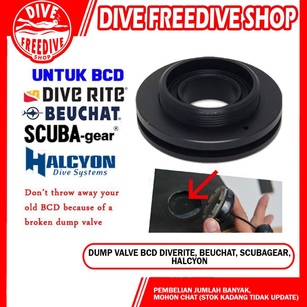 อะไหล่ Dump Valve BCD Beuchat Dive Rite Scubagear Halcyon Eclipse Service Kit BC (ฮาร์ด) อะไหล่สําหร