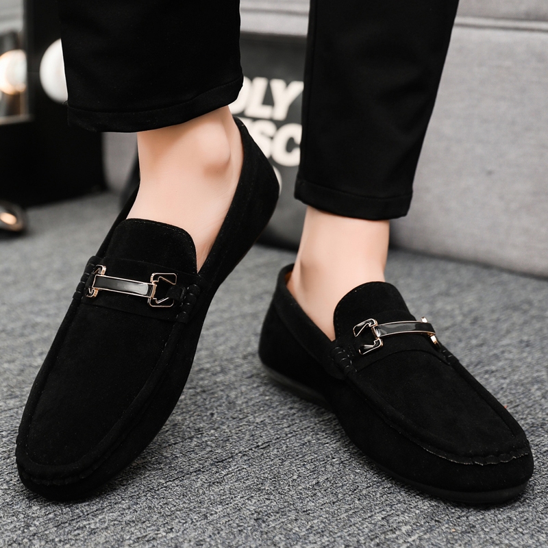 [OOS] รองเท้าโลฟเฟอร์แบบสวมอย่างเป็นทางการสําหรับผู้ชายรุ่นเรียบง่ายและเท่ J812