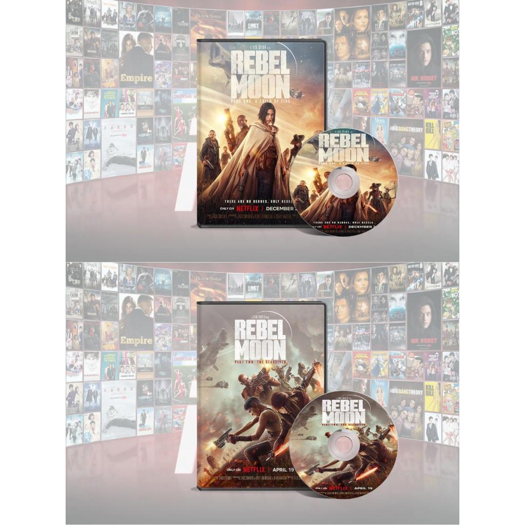 DVD Rebel Moon Part One A Child Of Fire (2023) + DVD Rebel Moon Part Two The Scargiver (2024)