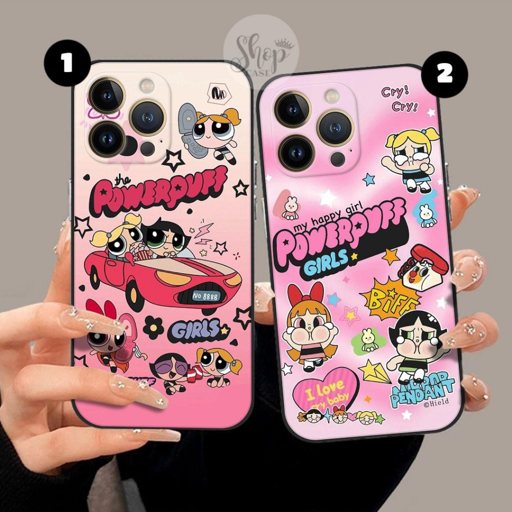HP PowerPuff Motif Silicon Case สําหรับ Samsung A16 A04 A15 A06 S21 ULTRA S22 ULTRA S24 FE A11/M11 M
