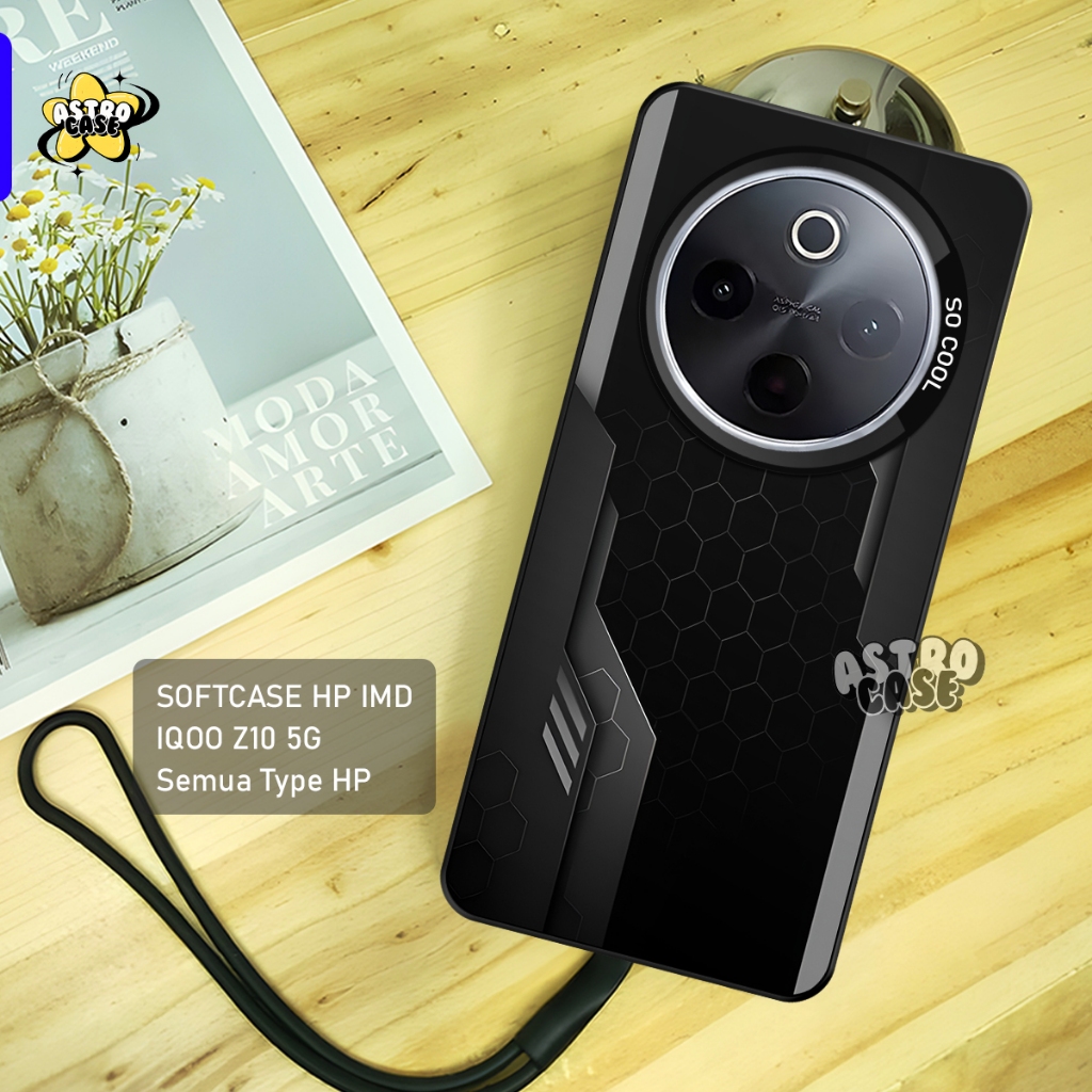 IQOO Z10 Case Premium Matte Hard Casing - เคส IMD - Simple Geming Motif เคสโฮโลแกรม - เคส Iqoo Z9 5G