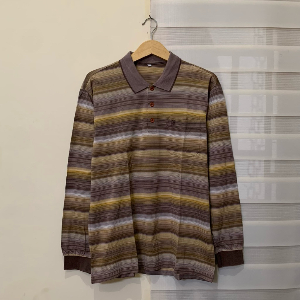 DAKS เสื้อโปโลแขนยาว