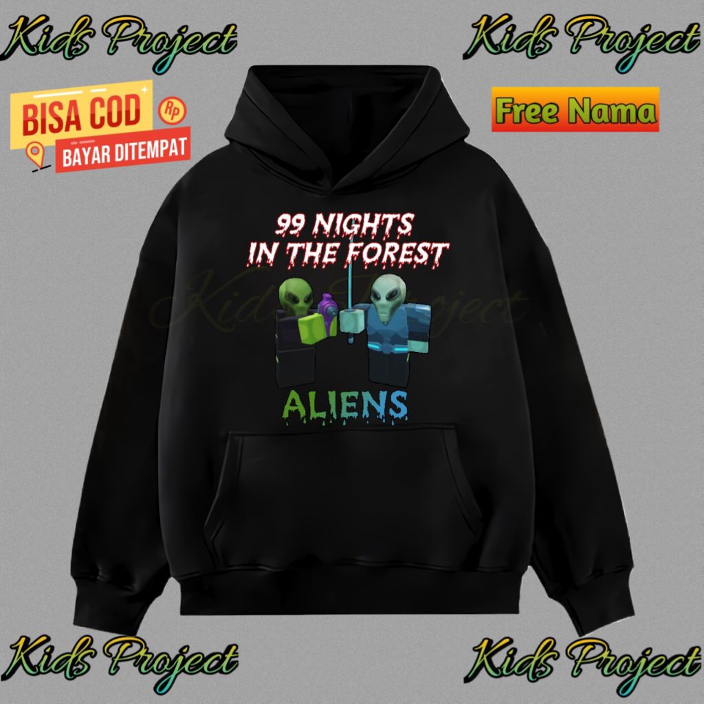 Aliens 99 Nights In The Forest Roblox Kids Hoodie - 99 NIGHTS IN THE FOREST ROBLOX Kids Hoodie Sweat