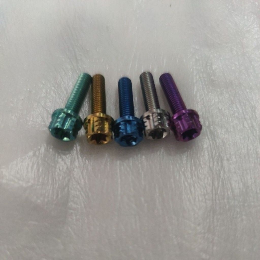M5 TITANIUM BOLT 8 THREAD (GR5) รุ่น (หัวจม)