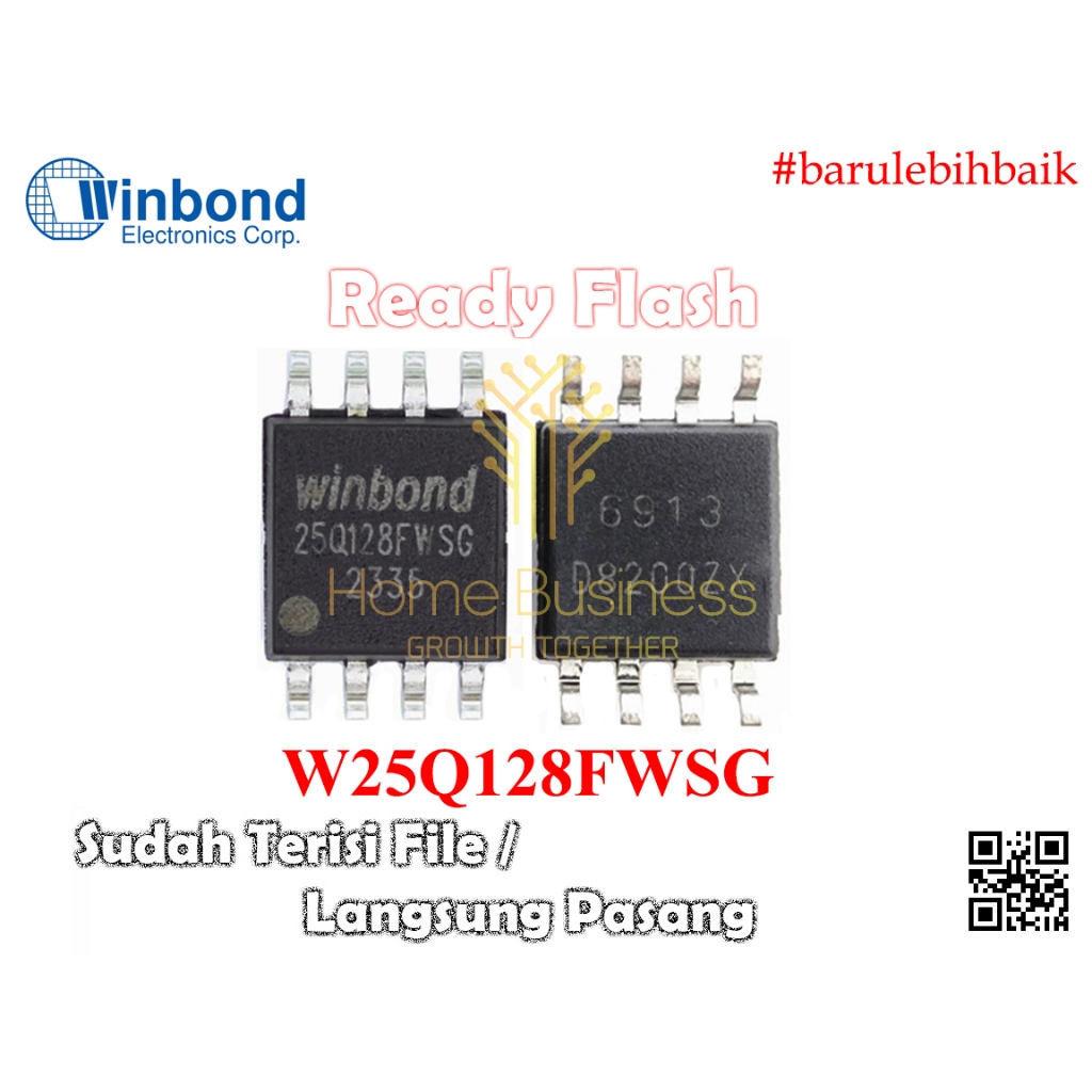 หน่วยความจําแฟลช IC Winbond BIOS Winbond W25Q128FWSG W25Q128FW W25Q128 25Q128 128Mbit 16MB BIOS ชิป 