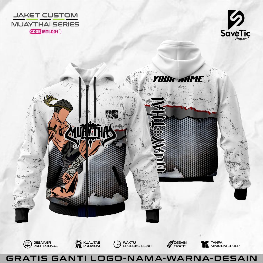 ระเหิดที่กําหนดเองพิมพ์เสื้อแจ็คเก็ต Muaythay/Indonesian Muaythai แจ็คเก็ต/Figther Muaythai แจ็คเก็ต