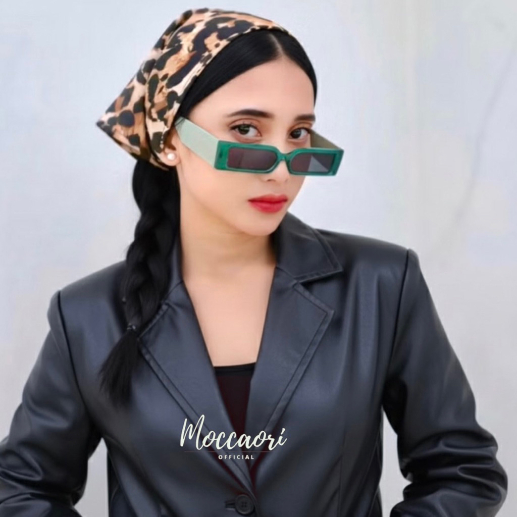 Leopard Bandana Small Kayo Triangle Headband - Moccaoriofficial