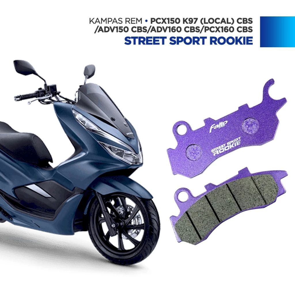 FAITO ผ้าเบรคหน้า PCX 150L CBS _PCX 160 CBS/ADV 150 CBS/ADV 160 CBS Street SportS Rookie