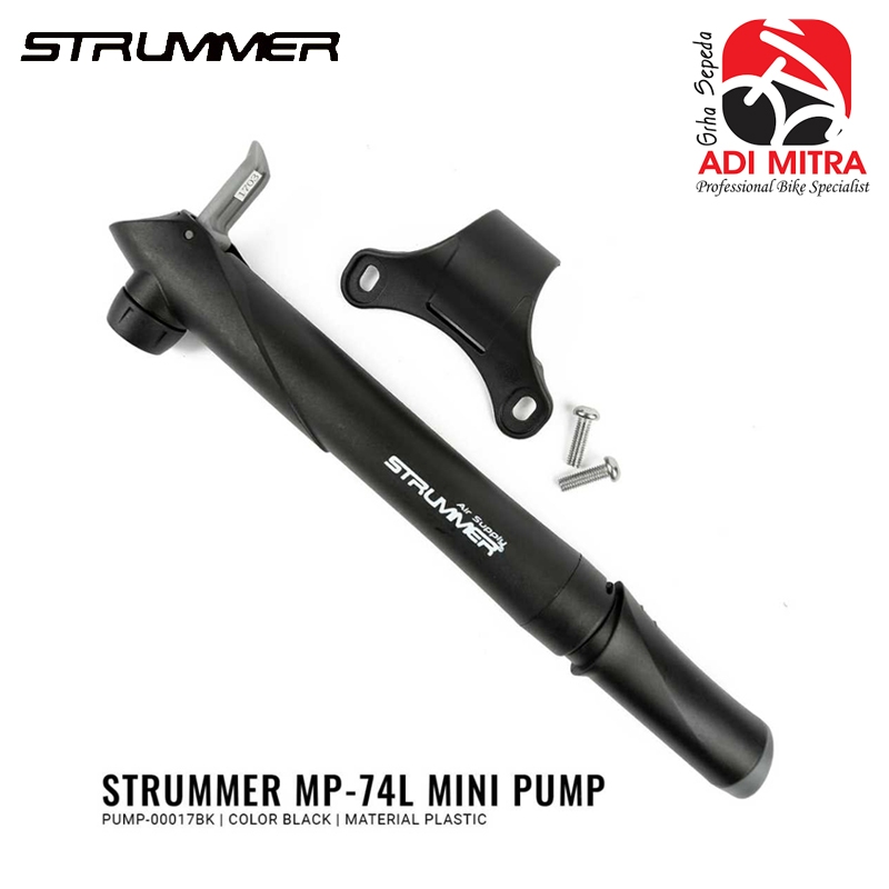 Strummer Mini Pump MP-74L ปั๊มจักรยานแบบพกพา