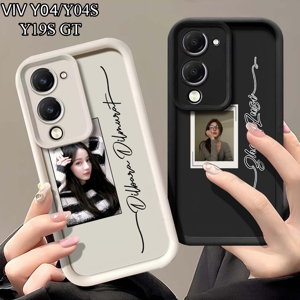 Softcase ยางภาพที่กําหนดเอง Vivo Y04 Y04s Y19s GT - เคส Hp Vivo Y04 Y04s Y19s GT - Softcase Pro กล้อ