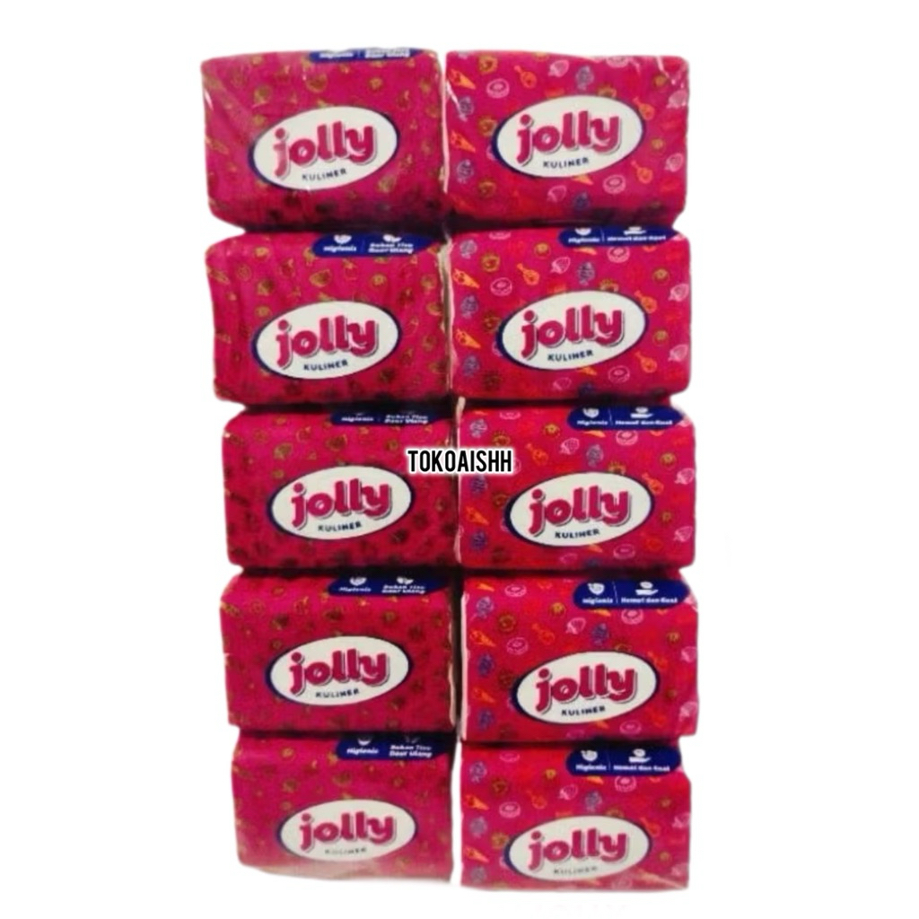 [ 10 แพ็ค ] กระดาษเช็ดหน้า Jolly pop up Jolly pop up small mini sissue - ทิชชู่ Jolly - ทิชชู่ Jolly