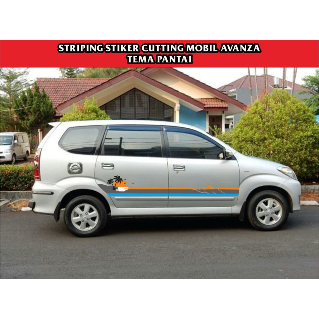 Avanza 2003-2010 Beach Theme รถสติกเกอร์ตัด Striping/Avanza Striping List
