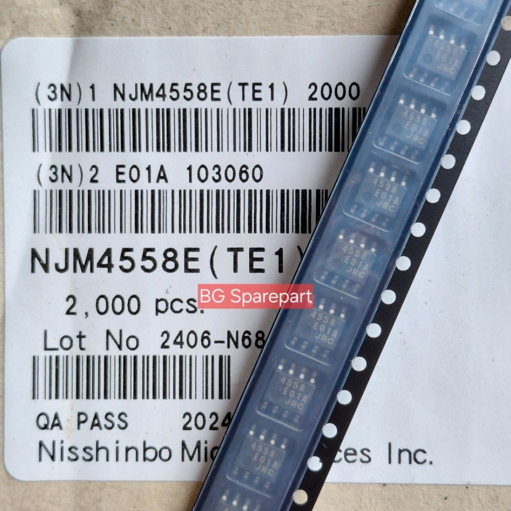 SMD JRC4558 NJM4558E SOP-8 JRC ดั้งเดิม
