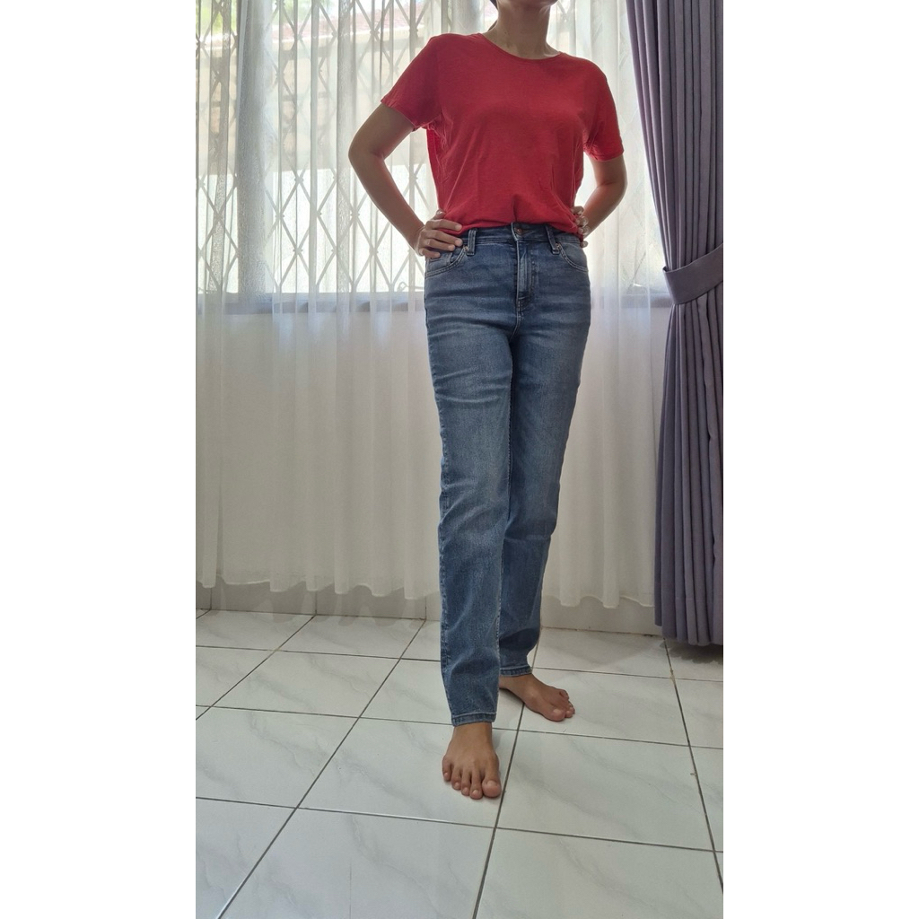 [PRELOVED] REGULAR STRAIGHT JEANS MARKS & SPENCER