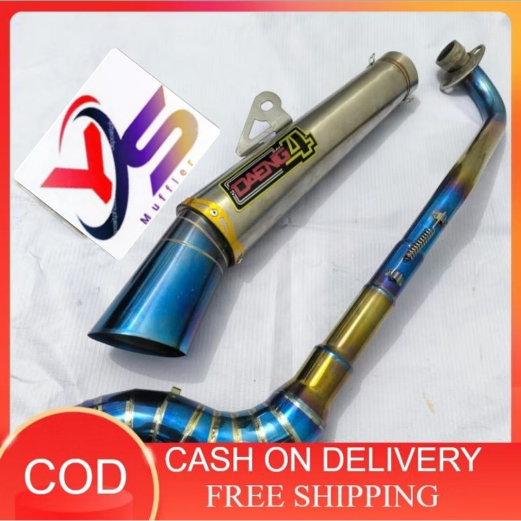 Daeng4 Exhaust Racing เปิดสําหรับ ex5 sym kriss y15zr Lc135 Wave