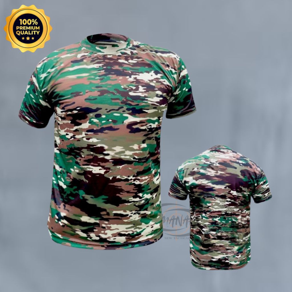 DRYFIT SHORT-SLEEVED CAMO T-SHIRT/TNI CAMO CLOTHES