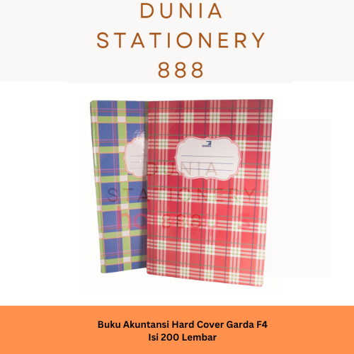 Garda F4 Folio Notebook 100 แผ่น Hard Cover Folio Accounting Book