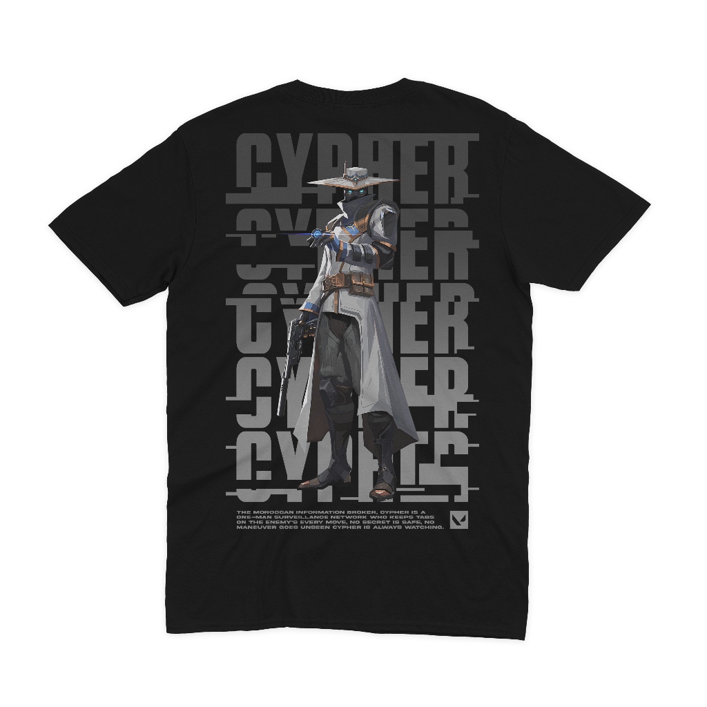 CYPHER VALORANT เสื้อยืดพรีเมี่ยม