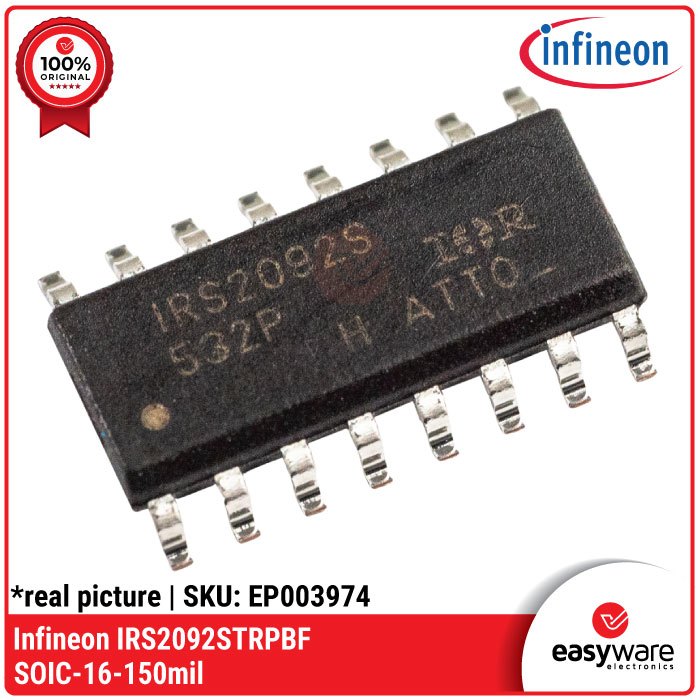 Infineon IRS2092STRPBF SOIC-16 IRS2092 IRS2092S SMD IC AUDIO AMPLIFIER ต้นฉบับ