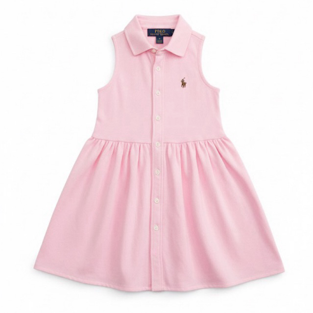 Knit Oxford Shirtdress by Ralph Lauren [ไม่มีเข็มขัด] 2y-6extra
