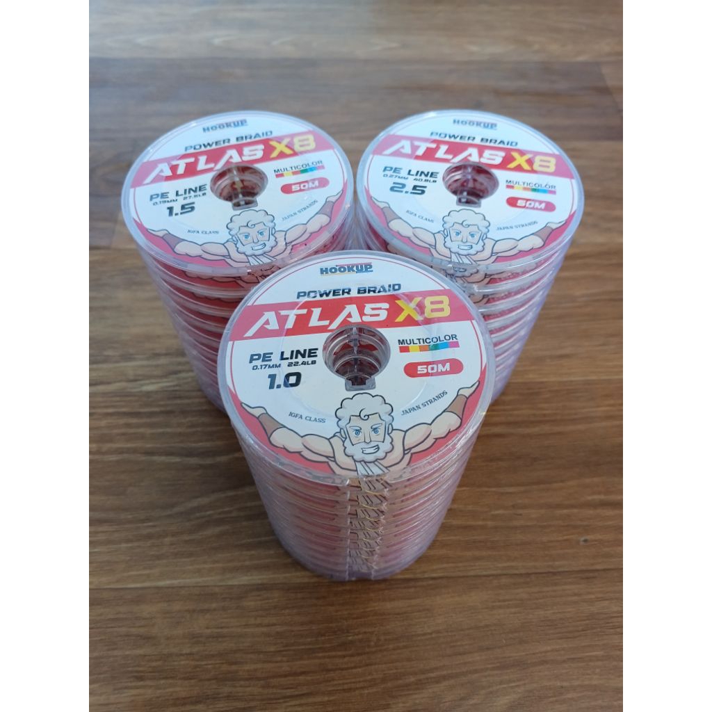 PE Atlas 50M X8 หลากสี