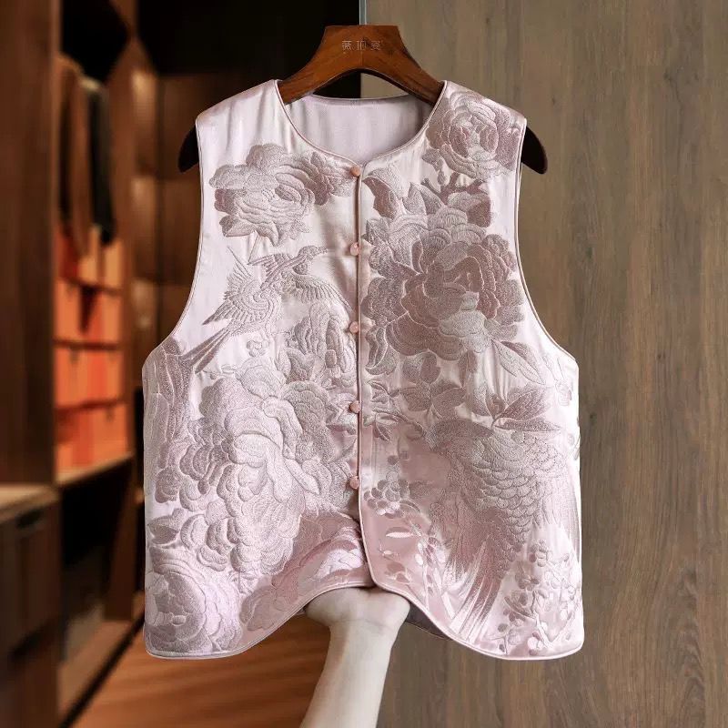 TOP 4540/4937 CHEONGSAM BLOUSE TOP QIPAO QIBAO CNY ผู้หญิงเกาหลีพรีเมี่ยม FULL EMBROIDERY นําเข้า