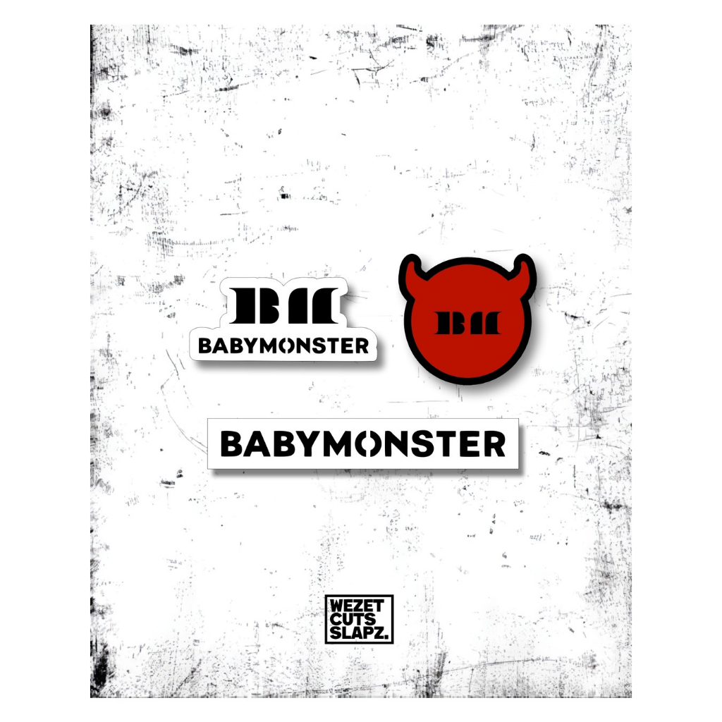 MINIMAL สติ๊กเกอร์ KPOP BABYMONSTER - GLOSSY VYNIL MATERIAL - MINIMUM PURCHASE 2 ชิ้น