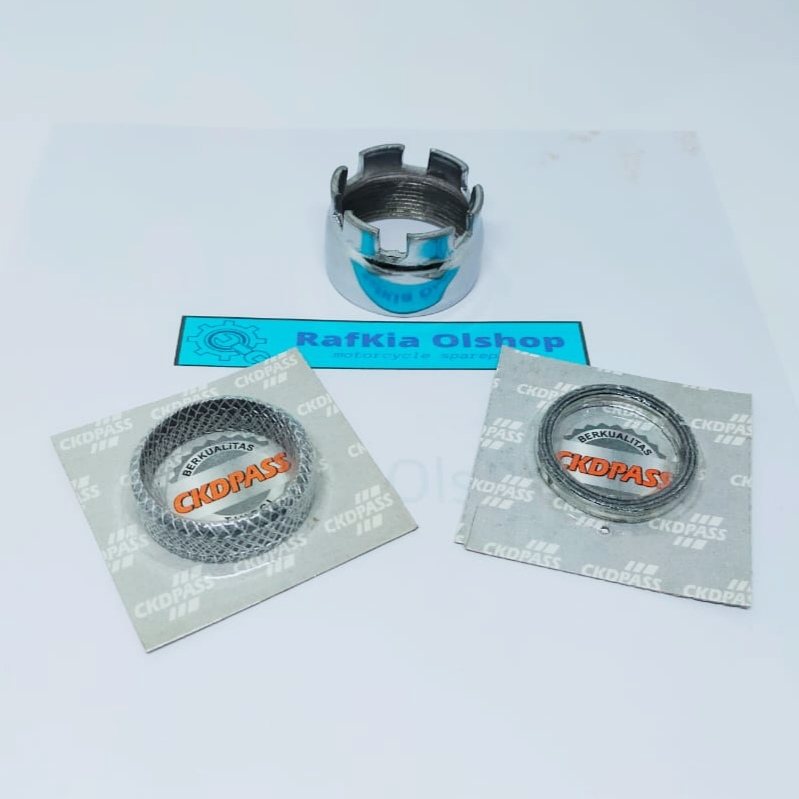 F1ZR ไอเสียการเชื่อมต่อ Nut Plus แร่หินบรรจุปะเก็นไอเสียบนและล่าง F1ZR Alfa Force One F1Z